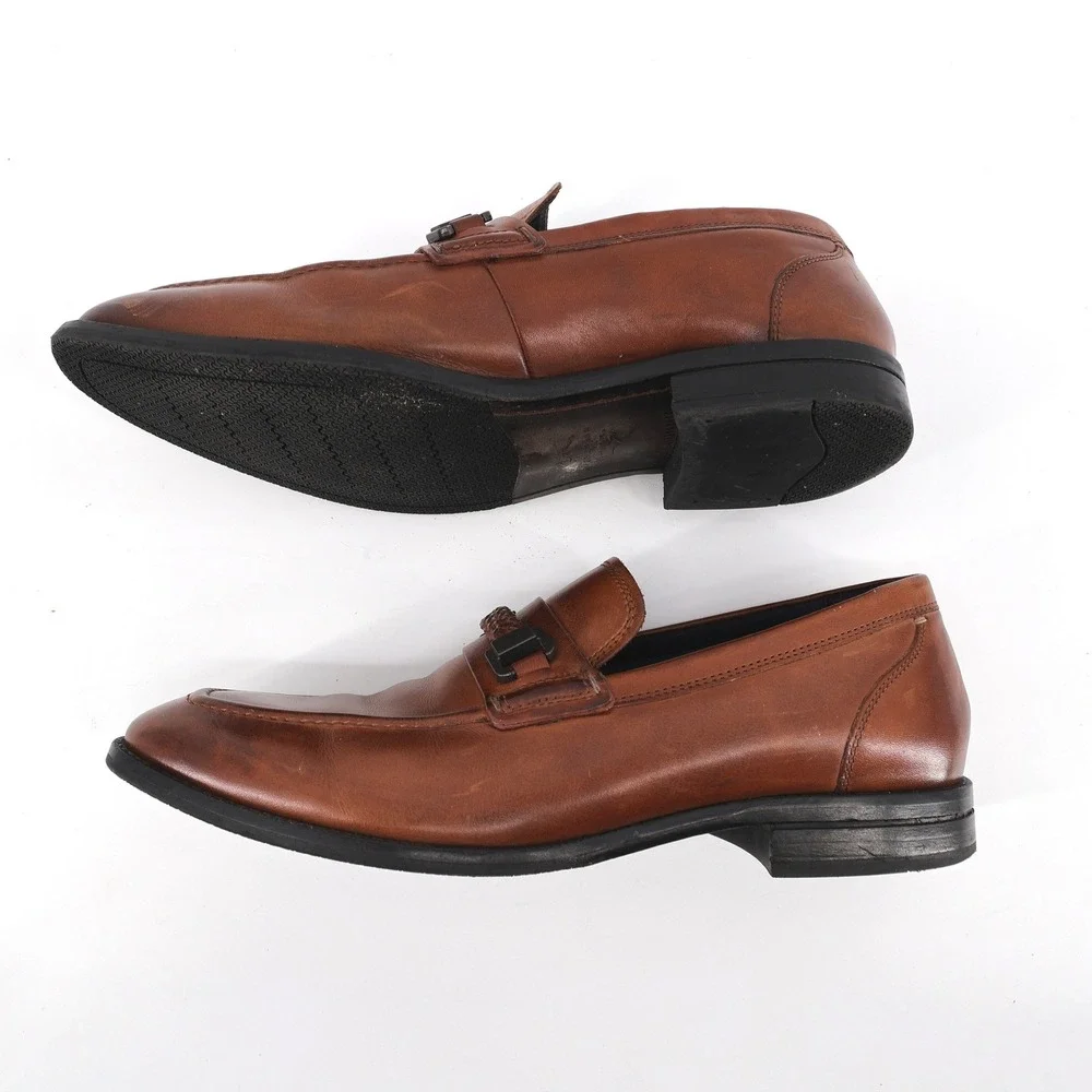 Cole Haan Grand 360 WARNER Bit Braided Strap Loafers British Tan Mens 9.5‎ M